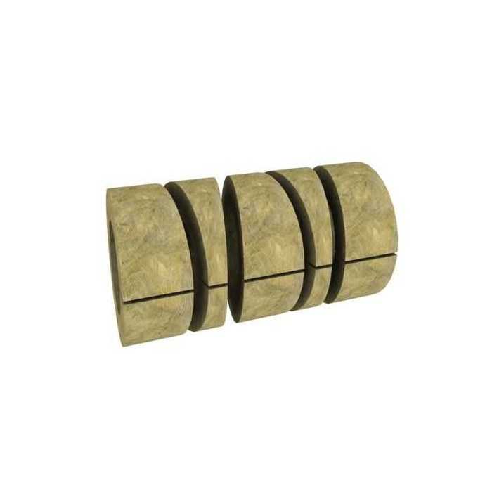 Вырезанные из цилиндров готовые изделия из базальтовой ваты Paroc Pro Bend 100 40х89